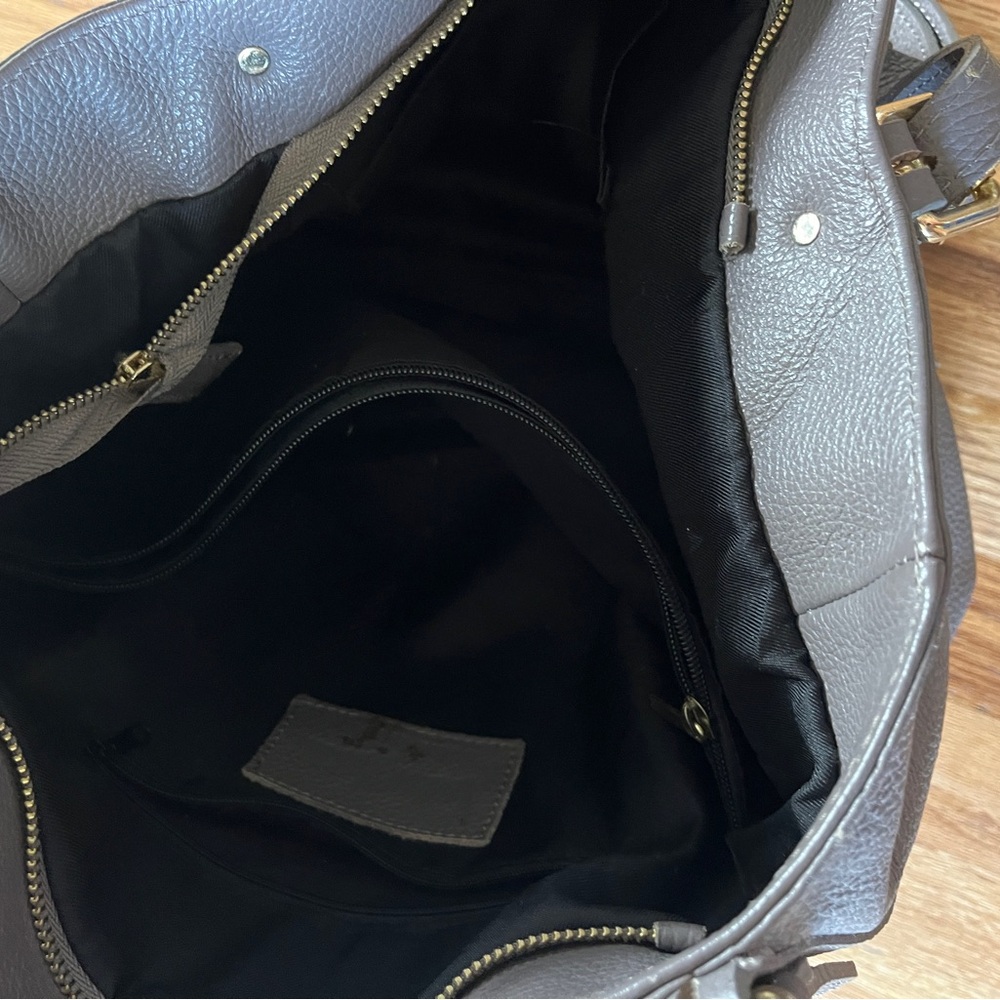Gray Tote Shoulder Bag - Large Purse - Picture 7 of 7